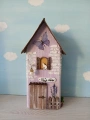 Dřevěný dekorativní domeček č.13  - 8 x 20 x 6 cm