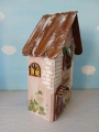 Dřevěný dekorativní domeček č.3 - 10 x 20 x 6 cm