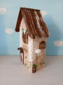 Dřevěný dekorativní domeček č.3 - 10 x 20 x 6 cm