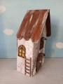 Dřevěný dekorativní domeček č.5 - 10 x 20 x 6 cm