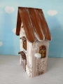 Dřevěný dekorativní domeček č.5 - 10 x 20 x 6 cm