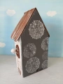 Dřevěný dekorativní domeček č.5 - 10 x 20 x 6 cm