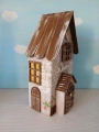 Dřevěný dekorativní domeček č.6 - 10 x 20 x 6 cm