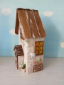 Dřevěný dekorativní domeček č.6 - 10 x 20 x 6 cm