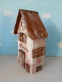 Dřevěný dekorativní domeček č.7 - 10 x 20 x 6 cm